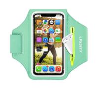 Fascia da Braccio porta telefono per corsa con Borsa Auricolare, Fascia Sportiva Running Porta Cellulare Fascia Braccio per Smartphone per iPhone 16 Pro Max/15 Pro/14/13Pro/XR/XS Armband fino a 6,9"