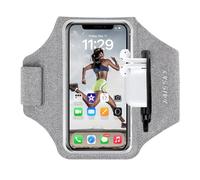 Fascia da Braccio porta telefono per corsa con Borsa Auricolare, Fascia Sportiva Running Porta Cellulare Fascia Braccio per Smartphone per iPhone 16 Pro Max/15 Pro/14/13Pro/XR/XS Armband fino a 6,9"