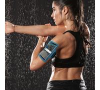 Fascia da braccio Sport Smartphone Finestra Touch Cinturino Regolabile Blu