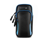 Fascia da braccio sportiva da corsa per iPhone 16 15 14 13 12 Pro Max Galaxy S24 Ultra S23 FE A15 A14 A04 A55 A54 Google Pixel 9 8 Pro (blu/nero)