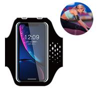 Fascia da braccio sportiva e confortevole per smartphone, resistente all'acqua e con cinturino regolabile.