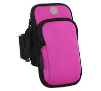 Fascia da braccio universale 6 pollici for corsa, custodia for telefono, borsa jogging, fitness, palestra Per Palestra, Corsa E Ciclismo(Rose red)