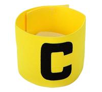 Fascia da capitano da calcio, 33 x 7 cm, in nylon, giallo/arancione/rosso/blu/rosa, elastico per la leadership della, controllo sportivo antiscivolo, perfetta per giochi di calcio per adulti e