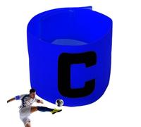 Fascia da capitano da calcio, 33 x 7 cm, in nylon, giallo/arancione/rosso/blu/rosa, elastico per la leadership della, controllo sportivo antiscivolo, perfetta per giochi di calcio per adulti e