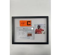Fascia Da Capitano Jeremie Frimpong Firmata Nel Quadro FC Liverpool Autografo