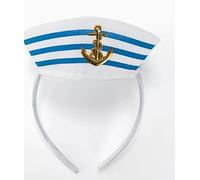 Fascia Da Capitano Ricamata Da 1 Pezzo, Sciarpa Di Seta A Righe Da 1 Pezzo, Fascia Con Cappuccio Marino, Sciarpa Decorativa Professionale, Accessori Per Abbigliamento Da Gioco Di Ruolo.