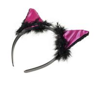 Fascia da Carnevale Gatto con Orecchie e Piume