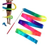 Fascia da danza per bambini con asta, accessorio per esercizi di danza con | Bastone per girare e ballare, per scuola materna, lezione musicale, casa, compleanno, esibizione, attività in classe