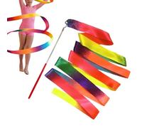 Fascia da danza per bambini con asta, accessorio per esercizi di danza con | Bastone per girare e ballare, per scuola materna, lezione musicale, casa, compleanno, esibizione, attività in classe