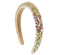 Fascia da donna alla moda, stile barocco, con diamanti, colore bloccato, per industria pesante, splendida palla classica