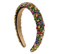 Fascia da donna alla moda, stile barocco, con diamanti, colore bloccato, per industria pesante, splendida palla classica