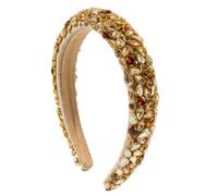 Fascia da donna alla moda, stile barocco, con diamanti, colore bloccato, per industria pesante, splendida palla classica