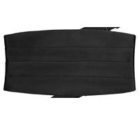 Fascia Da Smoking In Raso Di Cotone Nero 4 Pieghe Elegante