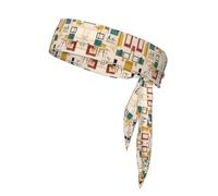 Fascia da tennis moderna di metà secolo, fascia per il sudore regolabile, perfetta per fitness, basket e corsa.