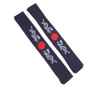 Fascia da Testa Giapponese Stile Bushido, 2 Pezzi in Cotone | Vestibilità Elasticizzata, Effetto Fresco e Non Soffocante, per Sudore sulla Fronte e Chioma Lunghi, Uso Quotidiano