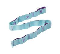 Fascia da yoga per stretching, fascia da yoga con anello a D extra regolabile, cintura da yoga, pilates, cintura elastica non slip per yoga, pilates, palestra (blue)
