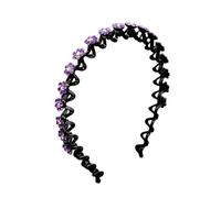Fascia decorativa con fiori di strass, fasce decorative con denti | Fermagli per capelli in di prugna, per donne, copricapo antiscivolo, per il lavaggio del viso da donna