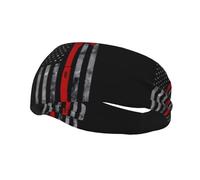 Fascia decorativa sportiva alla moda YYHHAOFA Firefighter Axe Red Line Flag Printed Fasce per uomini e donne
