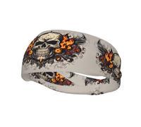 Fascia decorativa sportiva alla moda YYHWHJDE Fire Skull Pattern Fasce per uomini e donne