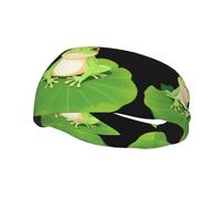 Fascia decorativa sportiva alla moda YYHWHJDE Frog Prince sulla foglia di loto Fasce per uomini e donne