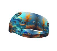 Fascia decorativa sportiva alla moda YYHWHJDE Seabed Coral Seahorse Pattern Fasce per uomini e donne