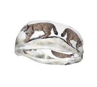 Fascia decorativa sportiva alla moda YYHWHJDE Wild Bobcat Pattern Fasce per uomini e donne