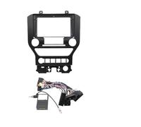 Fascia del pannello radio Auto Fascia Cornice Adattatore Scatola Canbus Android Radio Cruscotto Montaggio Pannello Kit Piastra Facciale Per Per Mustang 2015-2018(High Full Set-B)