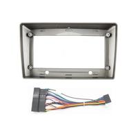 Fascia del pannello radio Per Hyundai H1 Per Starex I800 Per ILoad Per IMax Android Auto Radio Cornice Kit Stereo Rimontaggio Fascia Bezel Cavo Adattatore(Cavo Silver Frame)