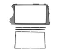 Fascia del pannello radio Per Ssangyong Per Actyon Per Kyron 2005-2011 Stereo Radio Fascia Cd Piastra Pannello Rifinitura Doppio Din Telaio Ruota Sinistra