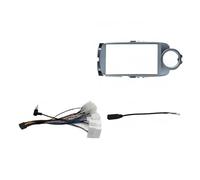 Fascia del pannello radio Per Toyota Per Yaris Per Vitz P130 2012-2017 Radio Fascias Telaio 9 Pollice Stereo Pannello Fascio Cablaggio Cavo Alimentazione Adattatore(Cavo telaio-2)