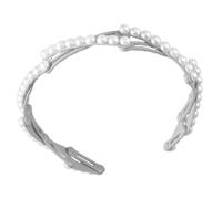 Fascia Di Capelli Pieghevole E Portatile Per Le Donne Fascia Del Giornale Con Eleganti Perle Artificiali Progettati Confortevole Elegante Fascia Per Capelli