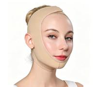 Fascia di Compressione Viso Post-Chirurgica, Maschera di Recupero per Liposuzione Viso e Collo, Contorno V-Line(M)