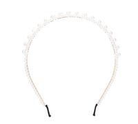 Fascia di perla scintillabile per la testa per capelli accessori per matrimoni feste per capelli coperto donna in lega (Tipo A.)