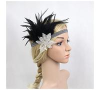 Fascia Di Piume ACCESSORI GATIBAME ACCESSORI DI FUCCIA 20S ACCESSORI GATSBY 1920 Fascia Piume Di Pavone(3)