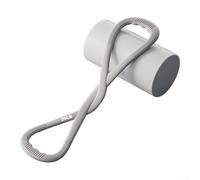 Fascia di resistenza a 8 forme con struttura in silicone ad alta elasticità per allungare la schiena, rafforzare le spalle e sviluppare la flessibilità della vita (grigio-11,3 kg)