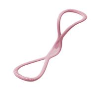 Fascia di Resistenza a Forma di 8 1 fascia di resistenza, corda elastica for yoga a forma 8, da trazione, terapia fisica, allenamento della forza(Pink 25 pounds)