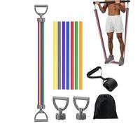 Fascia di resistenza,Cinghia di porta per esercizi con bande elastiche | Attrezzatura da palestra portatile 7 tubi regolabili multifunzione corda di tensione per spinte discendenti donne uomini