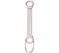 Fascia di resistenza con manici ergonomici antiscivolo e configurazione a 8 forme per una distribuzione equilibrata della tensione durante l'esercizio (rosa)