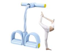 Fascia di resistenza con manico, corde di resistenza a 4 tubi con manico, corda elastica di tensione, attrezzatura per allenare tutto il corpo per mamma, fidanzata, braccia, gambe, addominali e