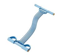 Fascia di Resistenza con Pedali | Esercitatore Addominali Regolabile 10 Tubi | Banda di Resistenza Elastica Multifunzione per Yoga | Donne, Adulti, Palestra In Casa, Pilates, Stretching, Allenamento