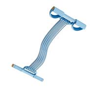 Fascia di Resistenza con Pedali | Esercitatore Addominali Regolabile con Corda Tensiva a 10 Tubi - Multifunzione Elastica Yoga Fascia di Resistenza - Per Addominali, Core, Vita E Stretching Braccia A
