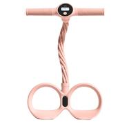 Fascia di resistenza del pedale - con manico e dispositivo elastico | Attrezzo per piedi e mani con manici, per donne, per pancia, vita, braccia, gambe, yoga, pilates, allenamento a casa, allenamento