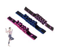 Fascia di resistenza ergonomica a 8 sezioni, per danza, stretching, esercizi, con numeri, facile da usare con numeri