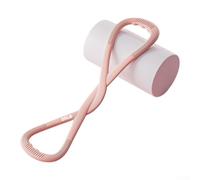 Fascia di resistenza in silicone a 8 forme per una maggiore mobilità della schiena e flessibilità della vita, strumento leggero e portatile per il fitness (rosa, 11,3 kg)