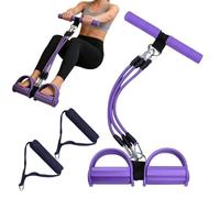 Fascia Di Resistenza Pedal Puller - Puller Di Trazione A 3 Tubi,Con maniglia fasce di resistenza per Yoga | Per il fitness, il pilates, la palestra a casa e i sit-up