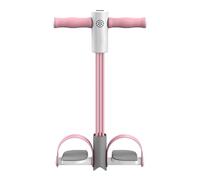 Fascia di resistenza per pedali, fascia di resistenza per pedali, 6 tubi, corda di resistenza per sit-up, fitness con contatore digitale, corda elastica per allenamento addominale per fitness, perdita
