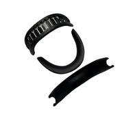 Fascia di ricambio compatibile con JBL Quantum 400, cuscinetti in pelle proteica, 1 pezzo, nero, lunghezza 15 cm, imbottitura morbida per un maggiore comfort