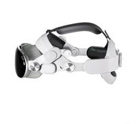 Fascia di ricambio ergonomica per cuffie VR, con cinghie regolabili e morbida imbottitura in spugna per un maggiore comfort ed equilibrio per Vision Pro, bianco (V2)