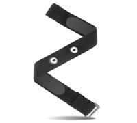 Fascia di ricambio per cardiofrequenzimetro, regolabile, HRM, supporto elastico morbido per Garmin, Polar, Wahoo, Powerlabs, Uptivo, HRM, compatibile con apparecchiature da 45 mm, Nero , Taglia unica