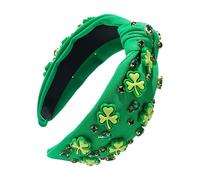 Fascia di San Patrizio Per Acconciatura Con Strass A Forma Di | Accessori Capillari Per La Celebrazione Di San Patrizio Per Feste Di Natale Ringraziamento Indossare Donne Ragazze